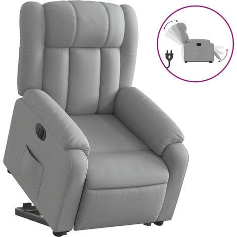 Maison Exclusive - Relaxsessel mit Aufstehhilfe Elektrisch Hellgr