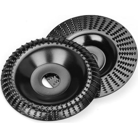 2 Pièces Disques Bois pour Meuleuse Angle Ø 125 mm x 22mm, Meuleuse à Bois Rapide Couper et Disques Abrasifs pour Meuleuse d'angle, Polissage, Sculpture, Ponçage (1/3)