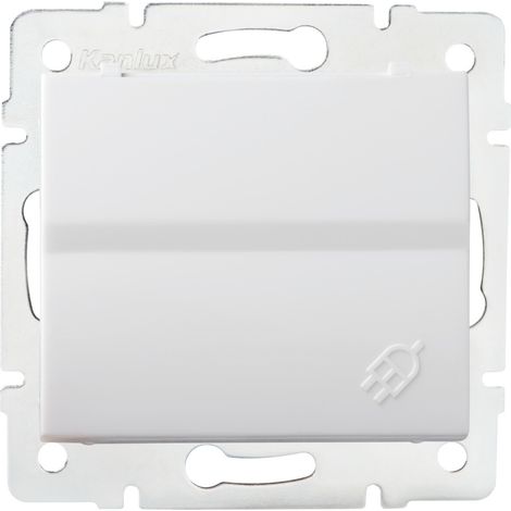 Prise Schuko Encastrée - IP44 - Volet Protecteur - ABS Ignifugé - Blanc (1/3)