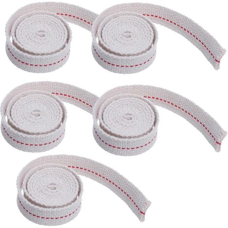 5 PCS 1Mètres Coton Mèche de Lampe, Mèches de Rechange Lanterne Mèches Pour Brûleurs Lampes à Huile ( Blanc ) (1/5)
