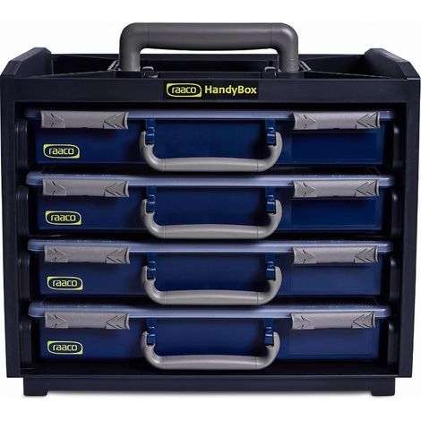 Raaco 760232 Carro de herramientas profesional azul y amarillo (1/4)