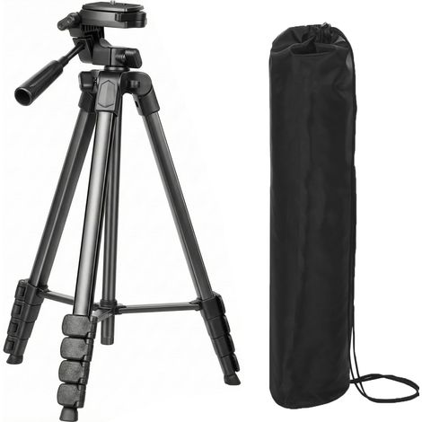 Trépied pour Niveau Laser, Hauteur Réglable 172 cm, Plaque à Dégagement Rapide Filetage 1/4"-20, Niveau à Bulle, Alliage d'Aluminium, Compatible avec Tous Types de Niveaux Laser – Léger et Pliable (1/5)