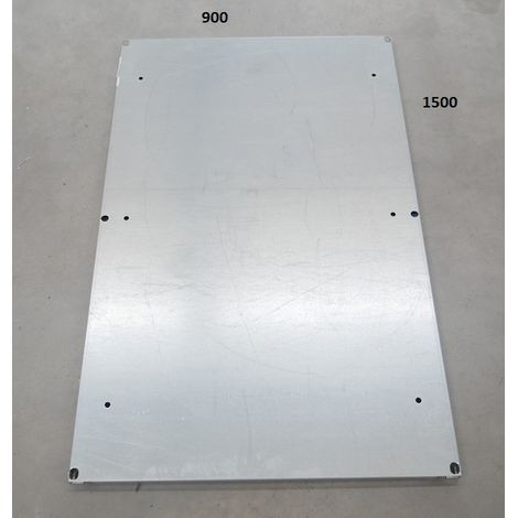 Platine métallique pleine 1500x900mm acier galvanisé pour coffret 1600x1000mm PLOMBIERES