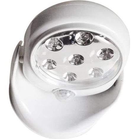 Lampe LED - Détecteur de mouvement 360° - Sans fil - Jardin - Blanche (1/3)