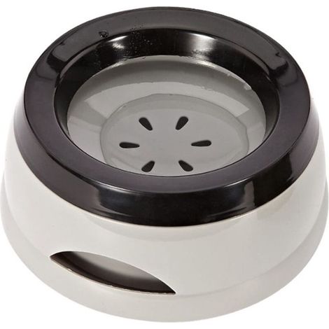Gamelle flottante pour animal domestique, anti-débordement, anti-étouffement, anti-déversement, pour chien, chat, chiot (gris) (1/5)
