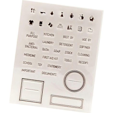 Tampons transparents pour décoration, mots de la maison, sceau clair pour artisanat et scrapbooking. (1/4)