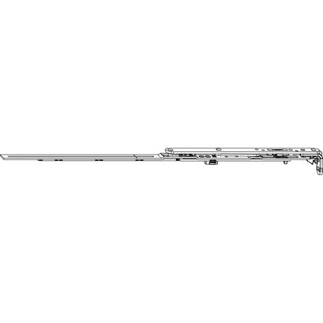 MACO MM Winkelbandschere mit Sparlüftung Gr. 600 silber links (211676)