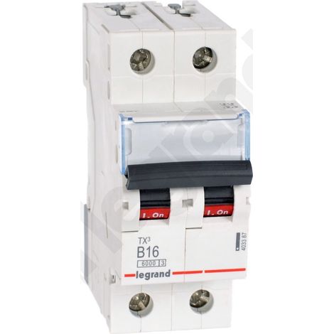 Interruptor automático S 302 2P B 16A 6000A TX3