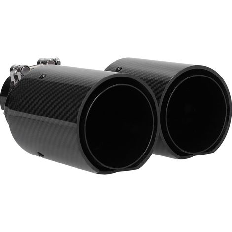 Embout d'échappement arrière en Y double sortie 93mm entrée unique 63mm universel pour voiture modification (1/5)