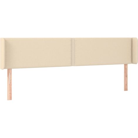 Maison Exclusive - Cabecero de tela color crema 183x16x78/88 cm (1/5)