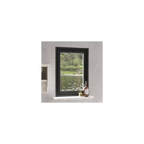 Moustiquaire magnétique pour fenêtres, anthracite, 80 x 120 cm- Crezuo (1/4)