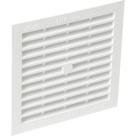 Grille de ventilation encastrable - Passage : 100 cm2 - H x L : 154 x 154 - NICOLL