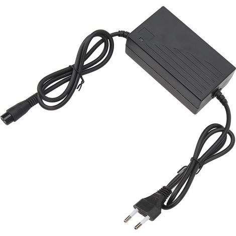 Chargeur 29,4 V 1,6 A pour batterie de vélo électrique et de scooter, compatible 100-240 V avec connecteur aviation. (1/5)