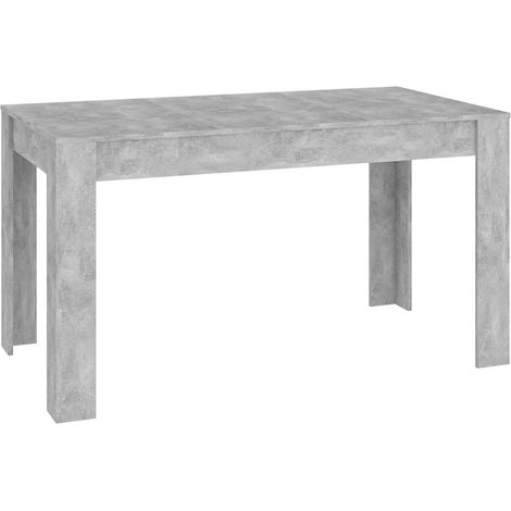 Maison Exclusive - Table à manger Gris béton 140x74,5x76 cm Bois d'ingénierie (1/5)