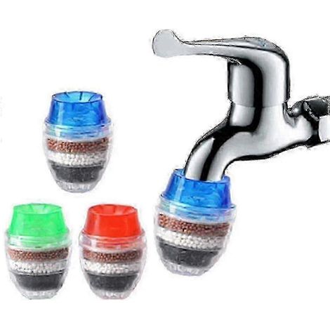 Filtre à eau à charbon actif pour robinet de cuisine 2025 : élimine le chlore, le fluorure et les métaux lourds, adoucit l’eau dure (1/4)