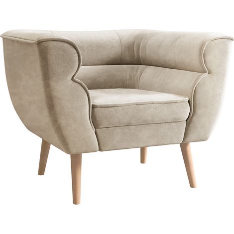 Sillón Glenview 102, Paros 02, 75x82x74cm, Tapiz, Patas: Madera, 0