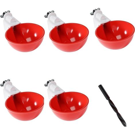 Set mit 5 automatischen Tränken für Hühner, Vögel, Enten, Gänse und Puten (1/5)