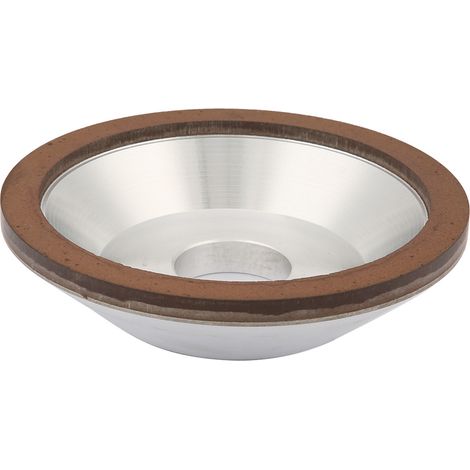 Ortviai Meule à rainurer diamantée en résine forme bol 125 mm grain 120 pour acier trempé et matériaux durs (1/5)