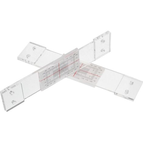 Moniteur de Fissure Mural 2pcs en Acrylique Portable Règle de Mesure Précise pour Détection de Largeur des Fissures, pour Maintenance Domestique et Architecture (1/5)