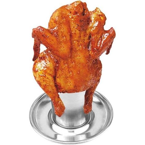 Support à Bière pour Poulet, Acier Inoxydable pour Cuisson sur Canette, Accessoire Barbecue Robust (1/4)