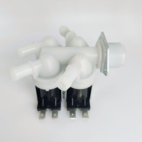 Wassereinlass-Magnetventil für vollautomatische Waschmaschinen, ein Einlass, vier Auslässe, Zubehör, Vierventil-Wasserverteiler aus Nylon, Geschirrspülerturbine (1/4)