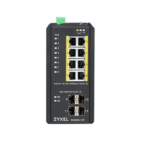 SWITCH INDUSTRIAL 12P POE MANAGED