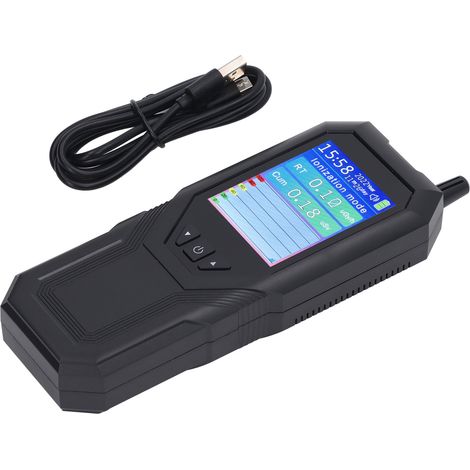 Dosimètre personnel professionnel sensible pour la détection des radiations, avec compteur Geiger et alarme sonore et visuelle.