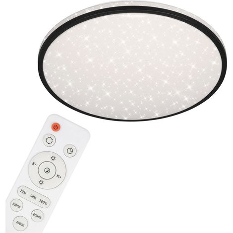 Lampada da soffitto a LED dimmerabile CCT con telecomando decorazione stellata 48 W nero Briloner