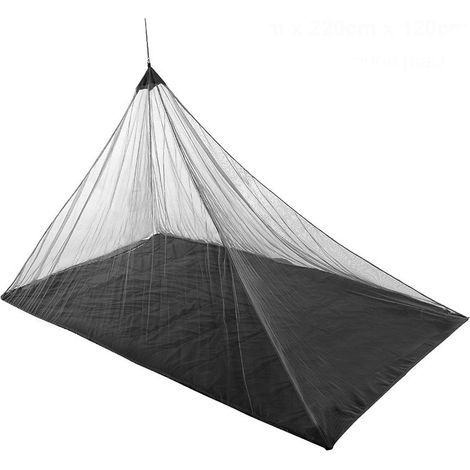Moustiquaire Triangle - 220 x 120 x 100 cm - Maille Polyester 81 Trous/cm² - Pour Camping Extérieur Voyage - 1 Pièce (1/5)