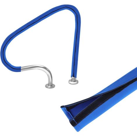 Ecleanfy - Couverture Courante de Piscine, Couverture de Main Courante de Piscine Bleue avec Adhésif Magique Antidérapant Piscine Handrail Couverture pour Collage Facile (1,22m de Longueur) (1/5)