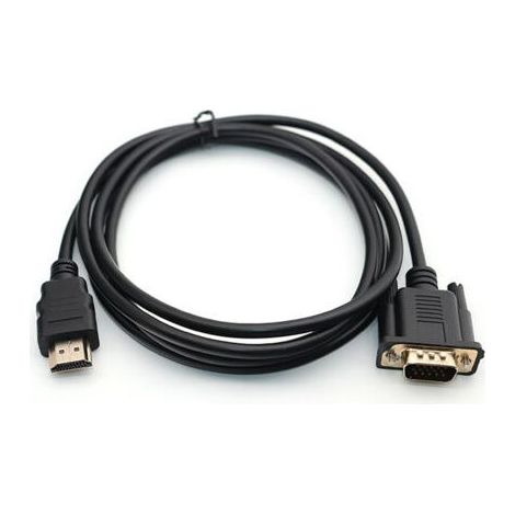 Câble de conversion HDMI vers VGA 1080P Câble HDMI vers VGA Adaptateur 1,8 m (avec puce) (1/4)