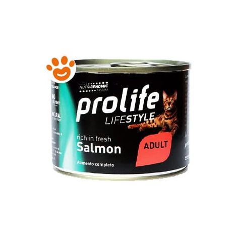 Prolife Cat Lifestyle Adult Salmone - Lattina 200 Gr - Cibo Umido Gatti
