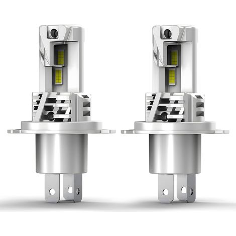 H4-LED-Lampe, 6500 K Weiß, 60 W, extrem hell, Plug-and-Play-12-V-Scheinwerfer für Auto und Motorrad, 2 Lampen (1/4)