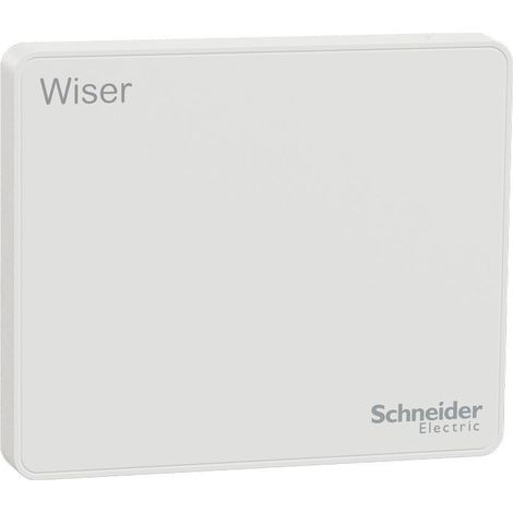 Schneider Electric – Hub domotique Wiser blanc – Compatible Zigbee et Wi-Fi – Contrôle jusqu'à 64 appareils – Installation murale ou sur table