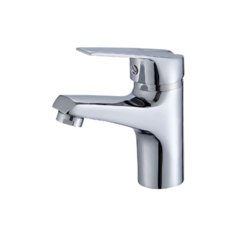 ZOLGINAH Robinet de lavabo en laiton, chromé. Robinet de salle de bain, eau froide et chaude, robinet de salle de bain classique, mitigeur monocommande pour lavabo (1/5)