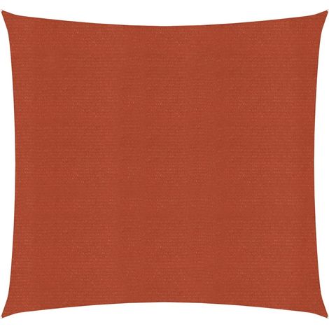 Vela de sombra 160 g/m² terracota 7 x 7 m HDPE 020009358 (1/5)