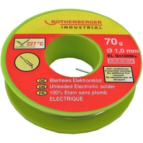 Bobine Étain Électronique 1 Mm, 70 G. Rothenberger