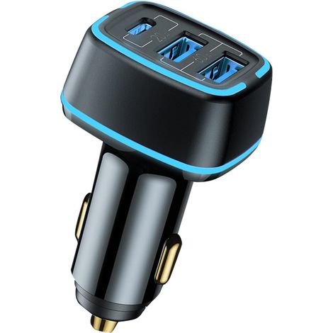 Chargeur de voiture rapide ports USB Type-C Adaptateur 80 W/105 W/120 W Prise d'alimentation Adaptateur d'alimentation (1/4)
