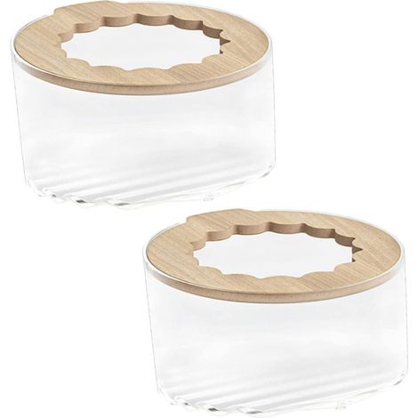 2-Piece Hamster Toilet Box, Transparent Sand Bath Box for Small Animals, Compact and Practical Bathroom (1/5)