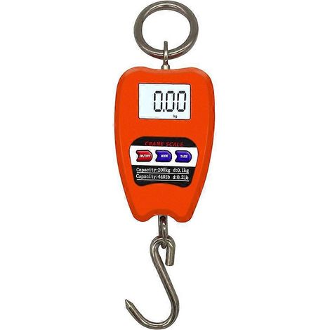 Mini balance à grue numérique industrielle suspendue orange-- (1/5)