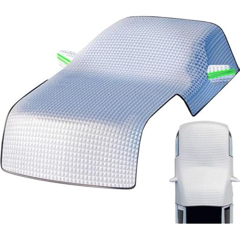 Housse de protection pour neige de voiture, protecteur de fenêtre de voiture étendu, protection de capot pare-brise pour toute la saison, chiffon de voiture portable, pare-soleil pour fenêtre de (1/4)