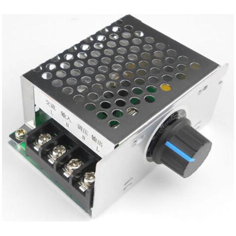 Régulateur de moteur monophasé 220V AC, variateur de vitesse du moteur du ventilateur, variateur d'intensité et régulateur de température à thyristor. (1/3)