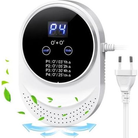 Purificateur d\'air générateur d\'ozone 300 mg/h – Stérilisation 99,99% – Pour 5-30㎡ – Élimine formaldéhyde et odeurs – Pas de filtre nécessaire (1/4)