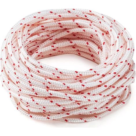 Cable de arranque de 10 metros，cuerda de repuesto de 4 mm，para cortacéspedes，sopladores de nieve，herramientas de jardinería (1/5)