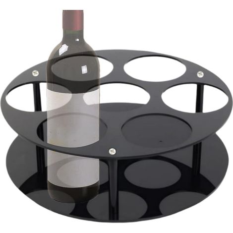 Organiseur de sirop pour comptoir Organiseur de sirop en acrylique pour 7 bouteilles – Distributeur de stockage stable pour bar, salle à manger, café, restaurant, cuisine, bureau, maison (1/5)