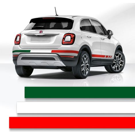 Stripes Tre Strisce Adesive Componibili per Auto Tricolore Italia