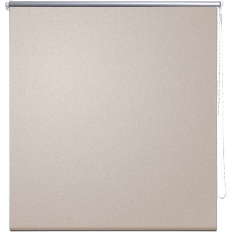 Estor enrollable opaco beige 140 x 230 cm cortina de ventana protección visual persiana enrollable 4102064