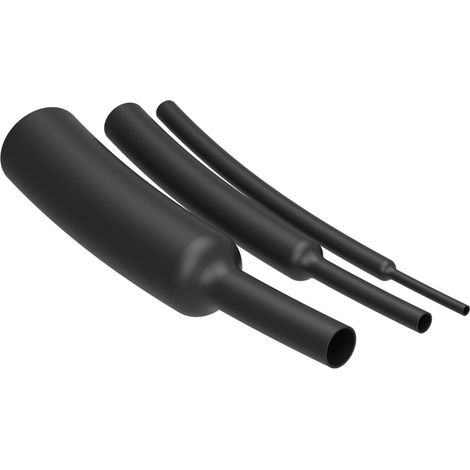 TE Connectivity 5069884015 Schrumpfschlauch Schwarz 25.4 mm 12.7 mm Schrumpfrate:2:1 60 m