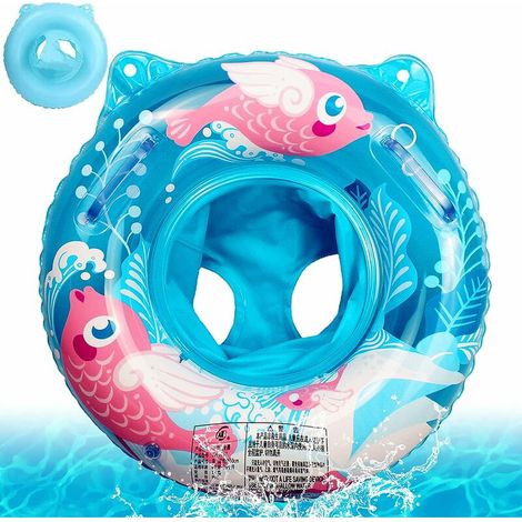 Enfant Bague De Natation,Bouée Piscine Gonflable pour Enfants,Bébé Siège De Piscine,Bébé Bague De Natation,Anneau de Natation pour Bebe,Anneau de Natation,Bébé Siège de Piscine (Bleu) (1/5)