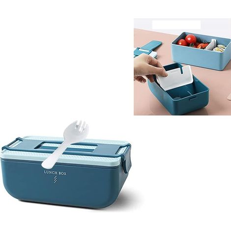 Boîte à bento étudiante écologique de style japonais (une couche, bleu)
